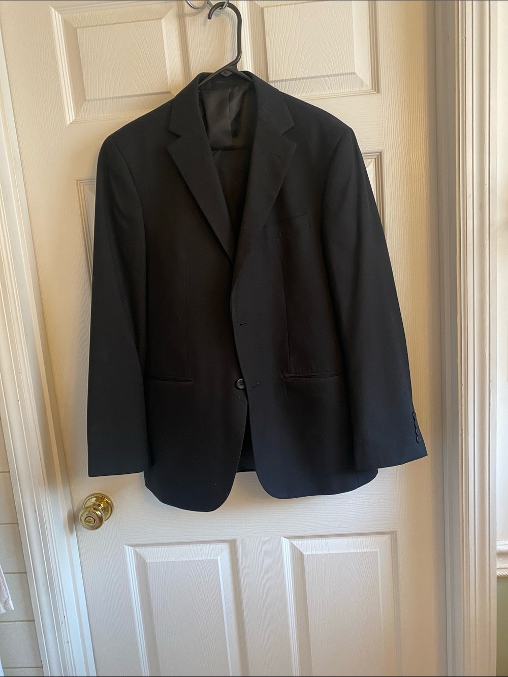 Geoffrey Beene Black Men's Two-Button Two Piece Suit Jacket and pants